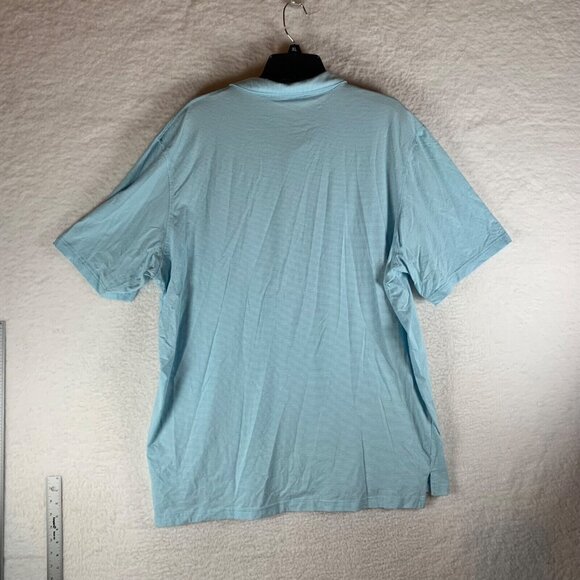 Johnnie-O Men's Short Sleeve Blue Dante Stripe The Original Polo Shirt Size 2XL - Picture 7 of 9